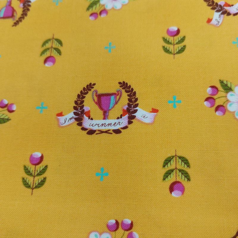 Tula Pink - Out Of Print - Slow & Steady - Winner’s Circle - Orange Crush - PWTP089 - Fat Quarter - Fab20