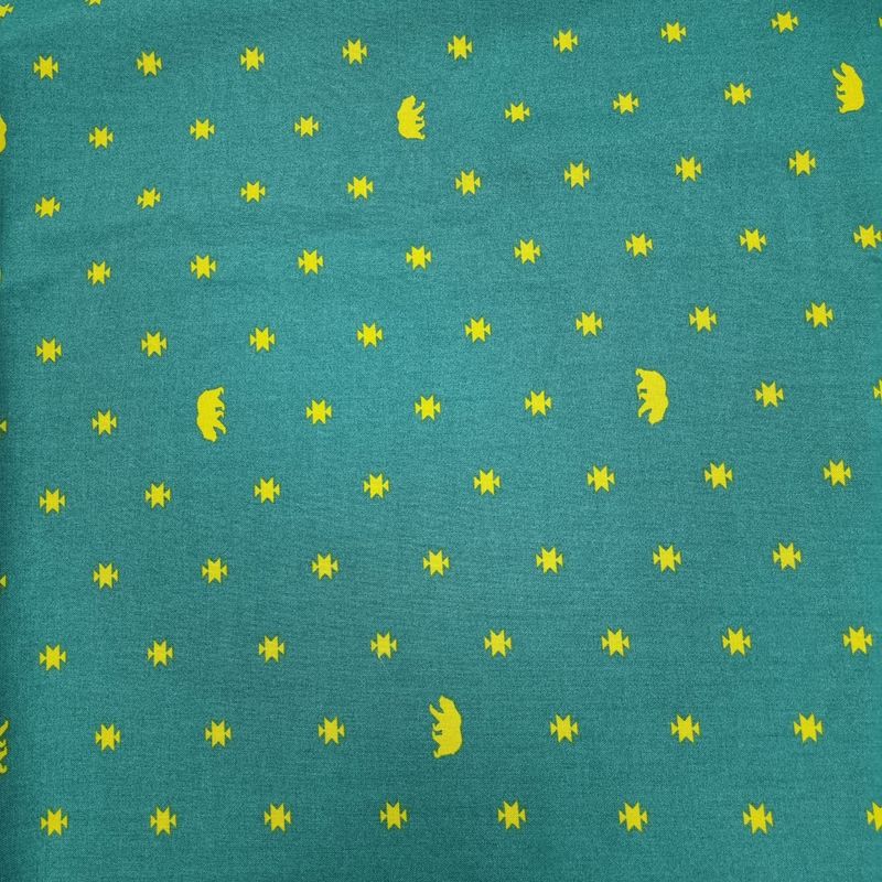Tula Pink - Out Of Print - Spirit Animal - Bear Hug - Green - PWTP101 - Fat Quarter - Fab26