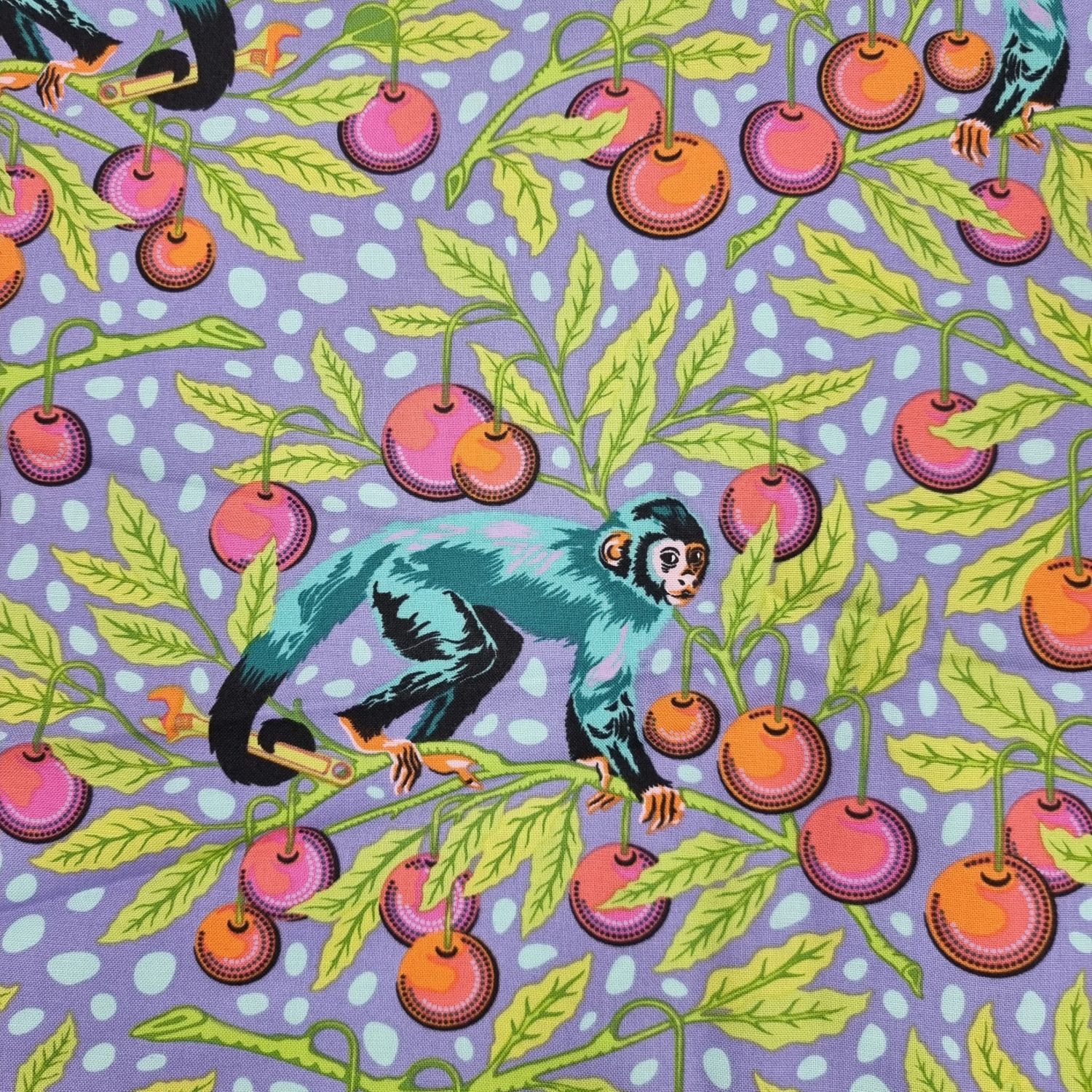 Tula Pink - Out Of Print - Monkey Wrench - Monkey Wrench - Mango - PWTP134 - Fat Quarter - Fab30
