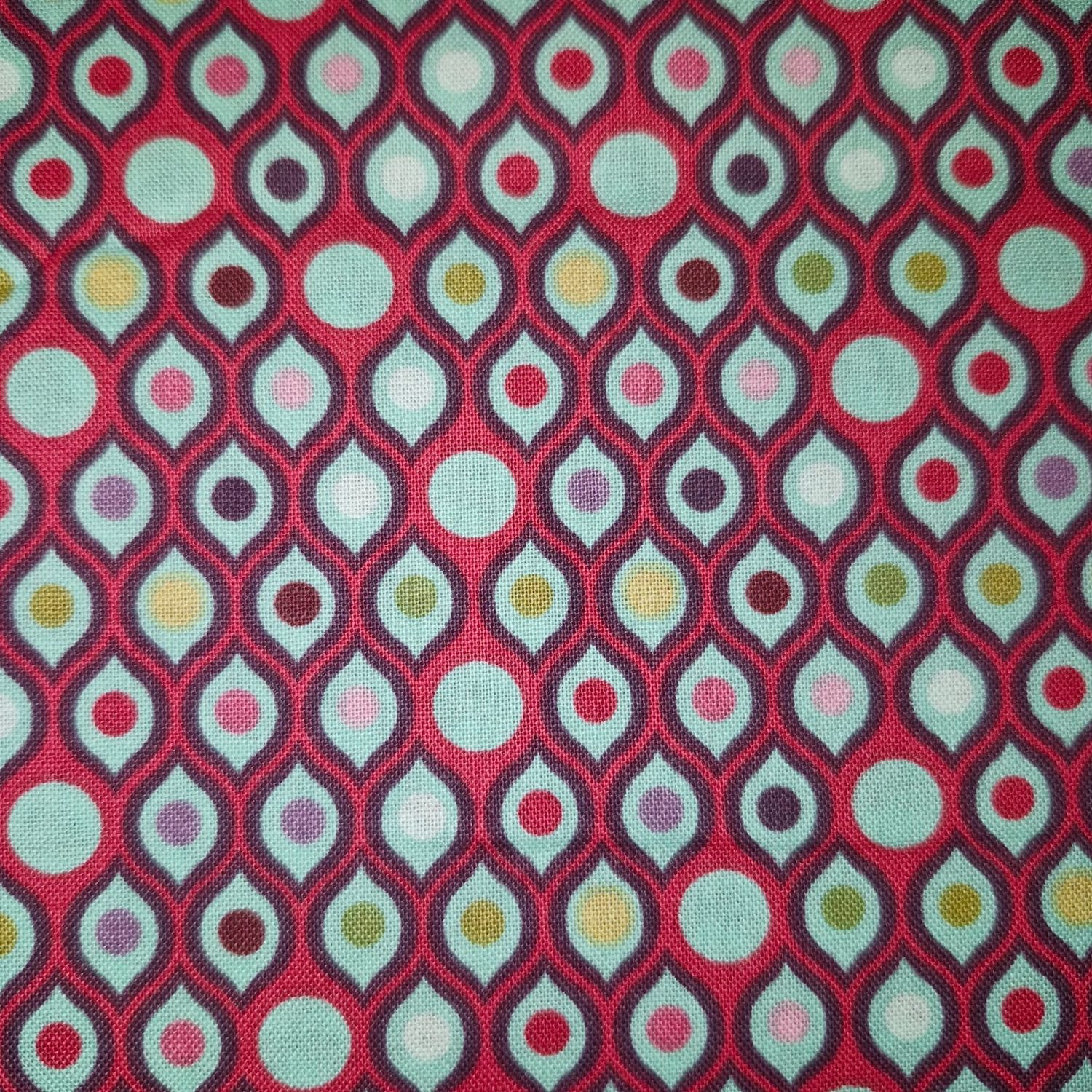 Tula Pink - Out Of Print - Parisville - Eye Drops - Purple - PWTP007 - Fat Quarter - Fab43