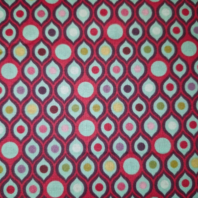 Tula Pink - Out Of Print - Parisville - Eye Drops - Purple - PWTP007 - Fat Quarter - Fab43