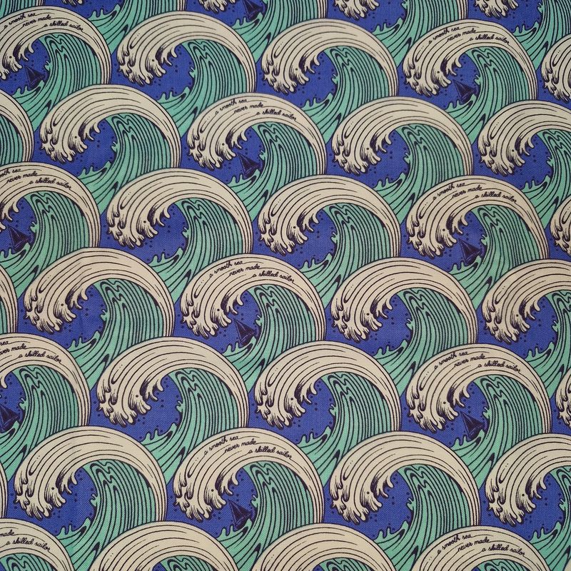 Tula Pink - Out Of Print - Zuma - White Caps - White - PWTP122 - Fat Quarter - Fab64