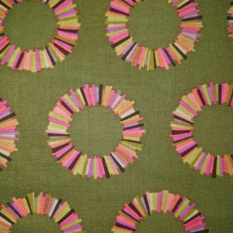 Tula Pink - Out Of Print - Acacia - Pineapple Slices - Pink And Brown - PWTP041 - Fat Quarter - Fab48