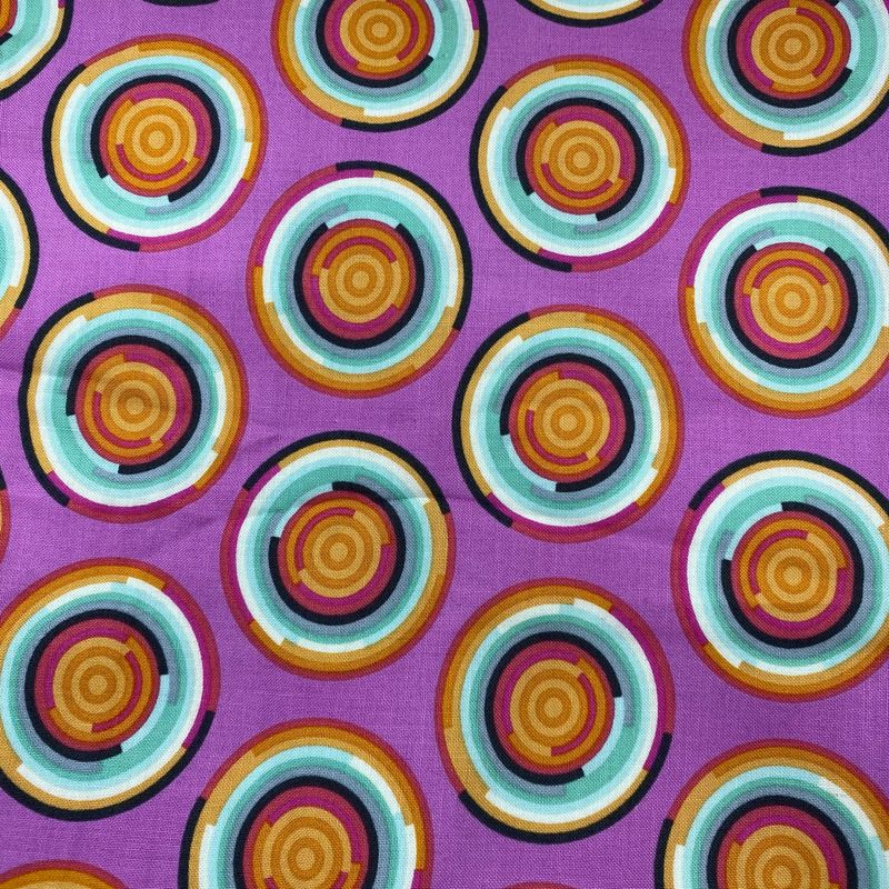 Tula Pink - Out Of Print - Chipper - Hypnotizer - Pink - PWTP081 - Fat Quarter - Fab89