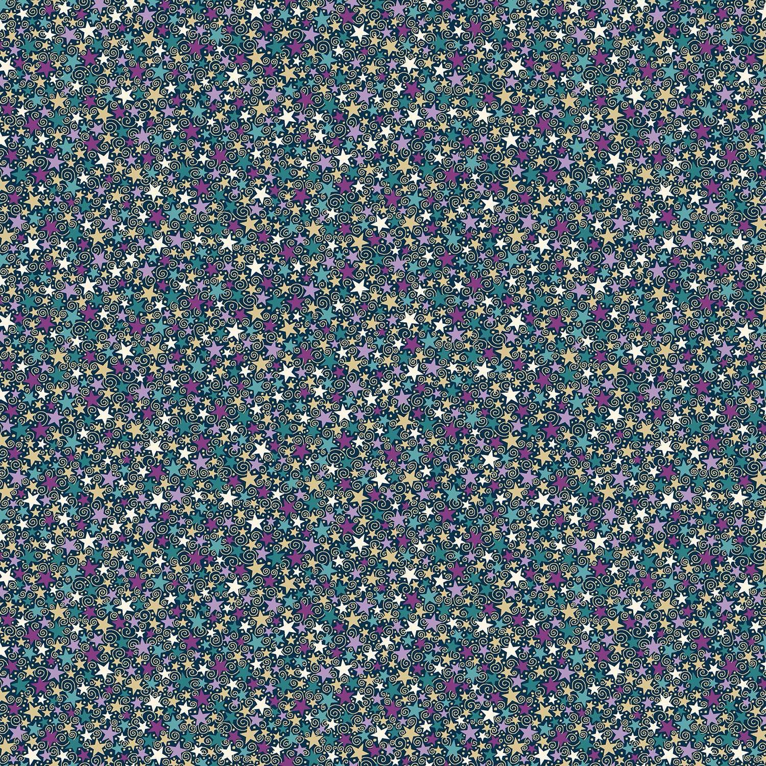 Luna - Makower - 074-B - Star Blue - W03.4