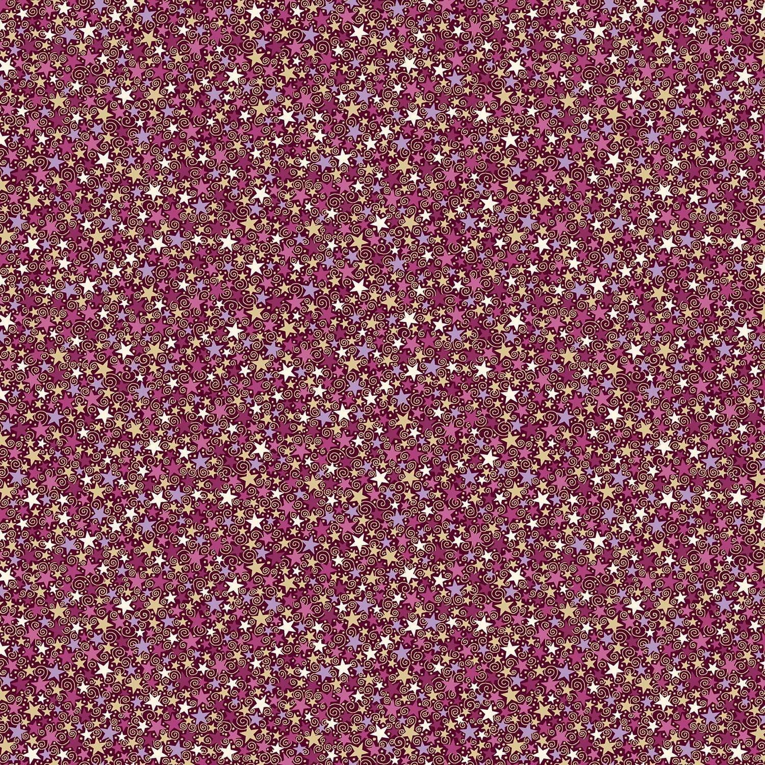 Luna - Makower - 074-R- Star Red - W03.4