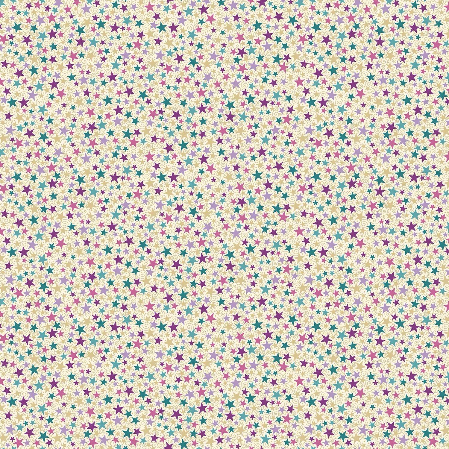 Luna - Makower - 074-Q - Star Cream - W03.4