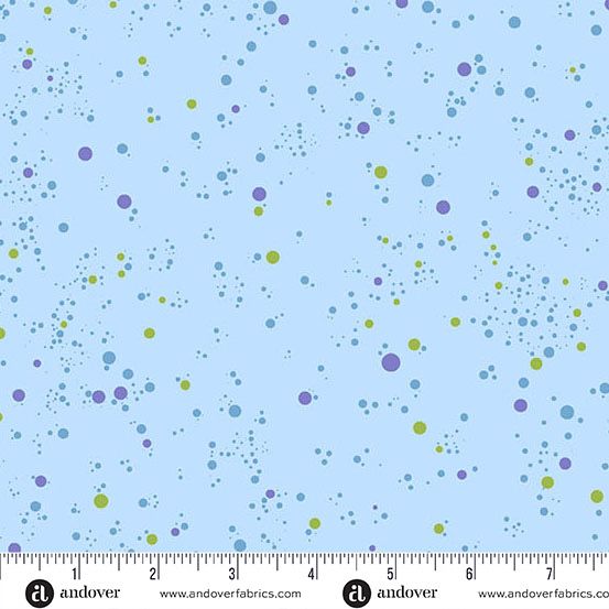 Andover Fabrics - Giucy Giuce - Fizz - 1344-B - Blueberry - W10.3