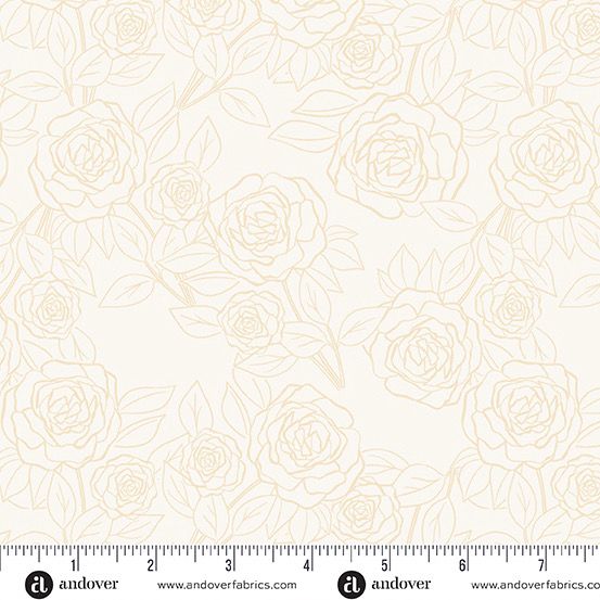 Andover Fabrics - Stephanie Organes - Color Me Pretty - 1179-LN - Cream - R5