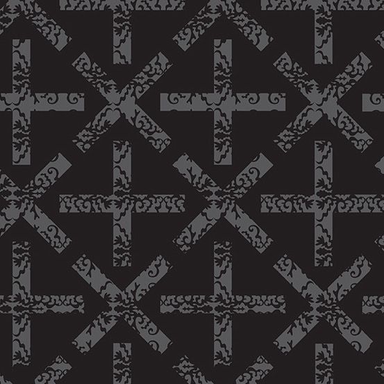 Andover Fabrics - Alison Glass - Art Theory - 9704-C - Night- X&+ - W13.2