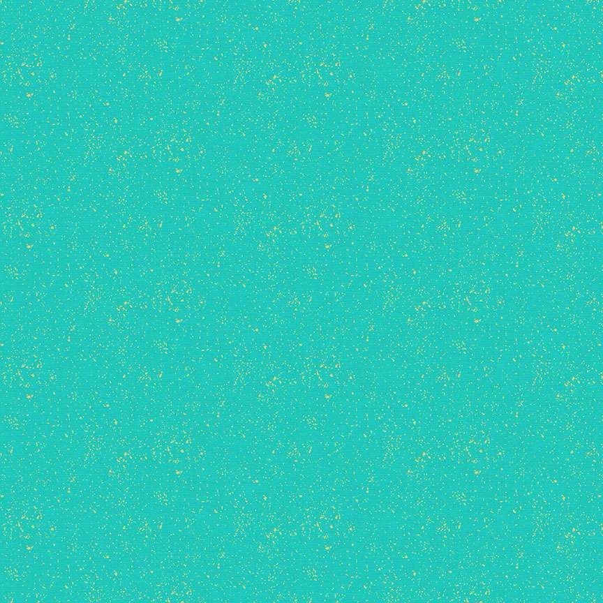 Makower - Linen Texture Metallic - 2566-T - Turquoise - W15.2 - Christmas