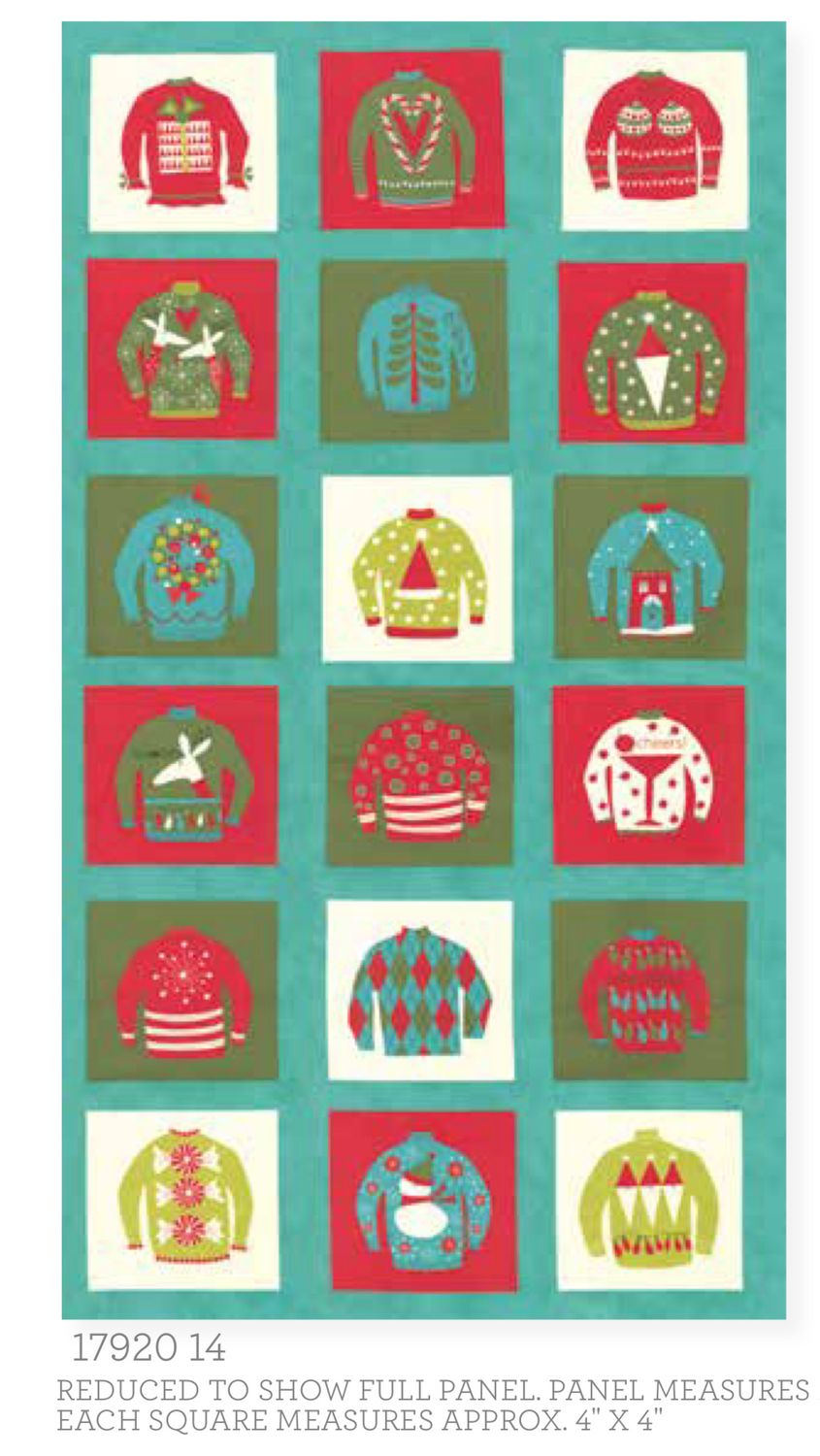 Moda - Sandy Gervais - Eat Drink Be Ugly Panel - W15.3 - 17920-14 - Christmas