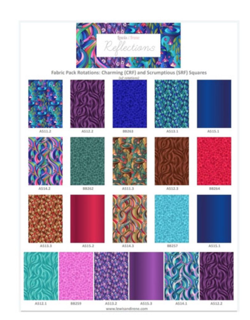 Lewis & Irene - Reflections - Scrumptious Squares - 42 Ten Inch Squares - Pod01