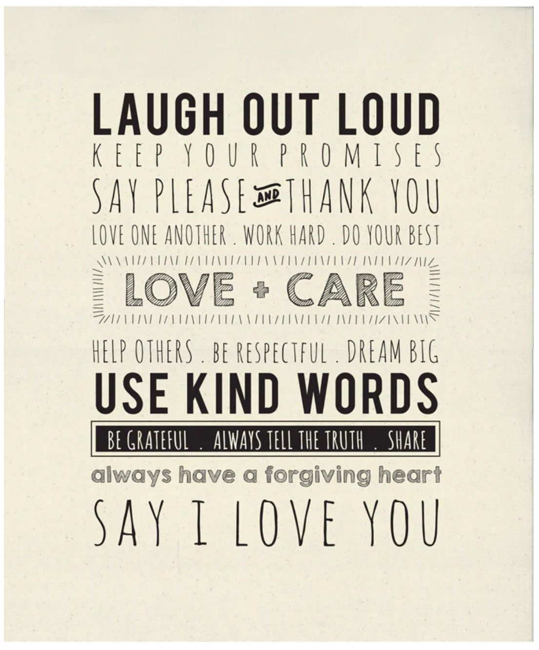 Use Kind Words Quilt Panel - Moda - 5761-11P - Pod04