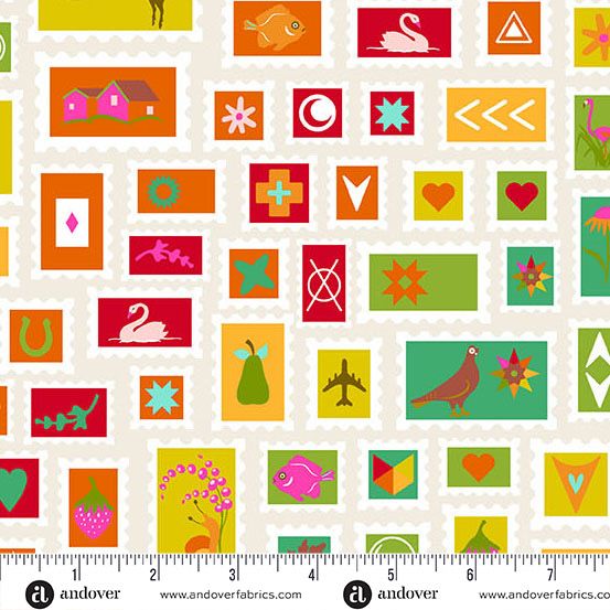 Andover Fabrics - Alison Glass - Color Wheel - 1125-L - Day - Collector - W13.3