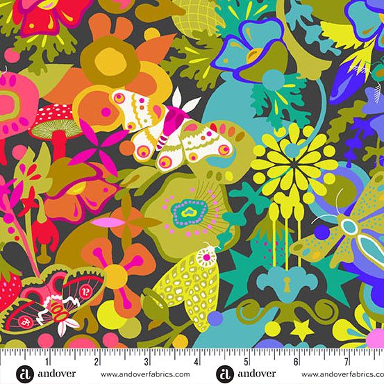 Andover Fabrics - Alison Glass - Color Wheel - 1441-K - Night - Art Theory Whole Cloth - W13.3