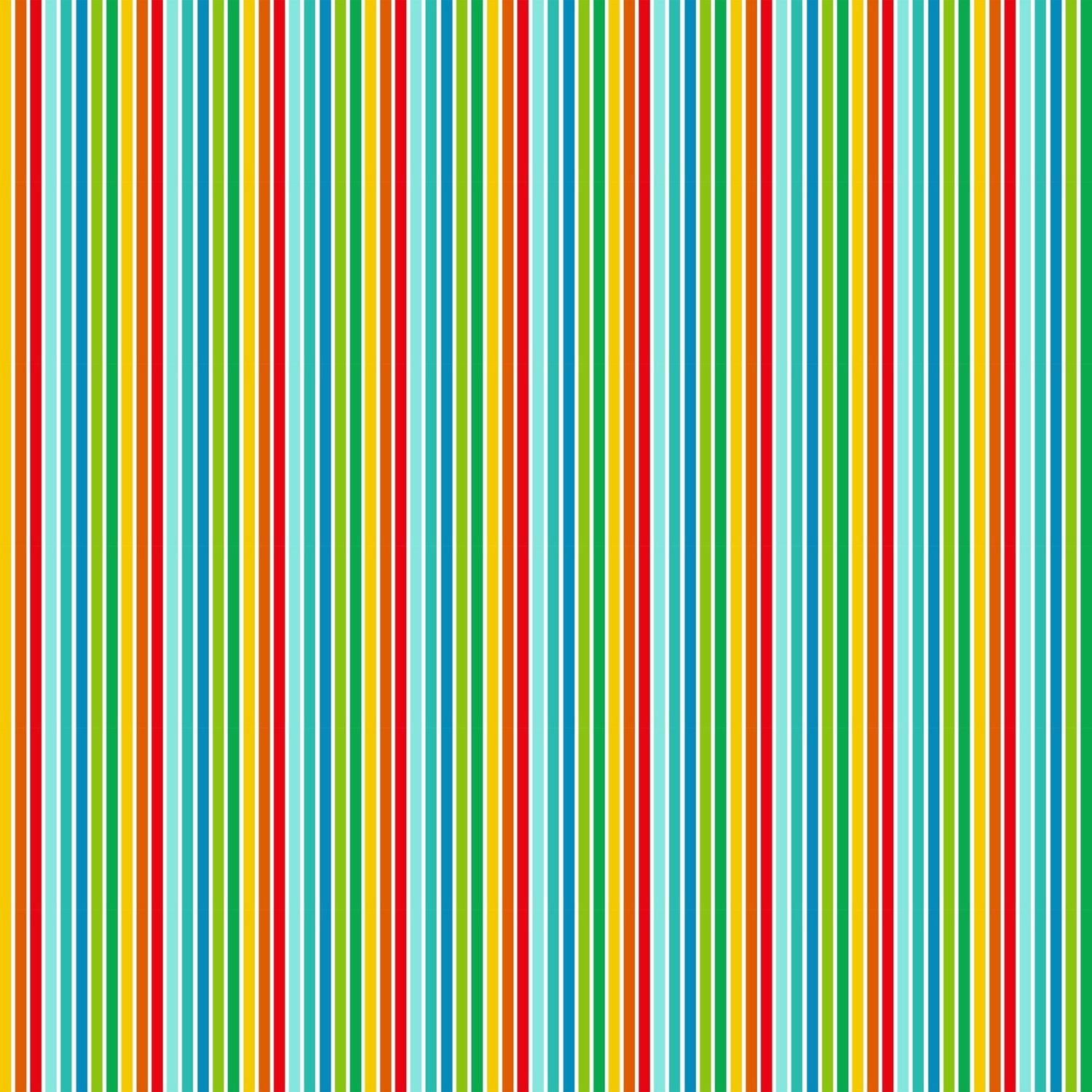 Makower - Furry Friends - 2544 - G - Stripe - R1