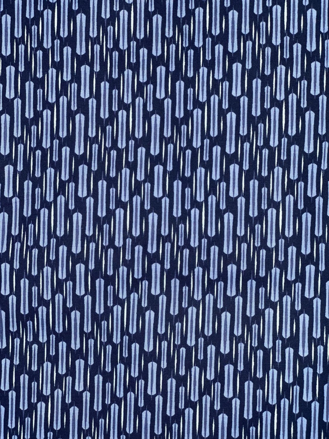 Blank Quilting - Once In A Blue Mood - 9740 - 77 - Long Stitch - Dk Blue - R1