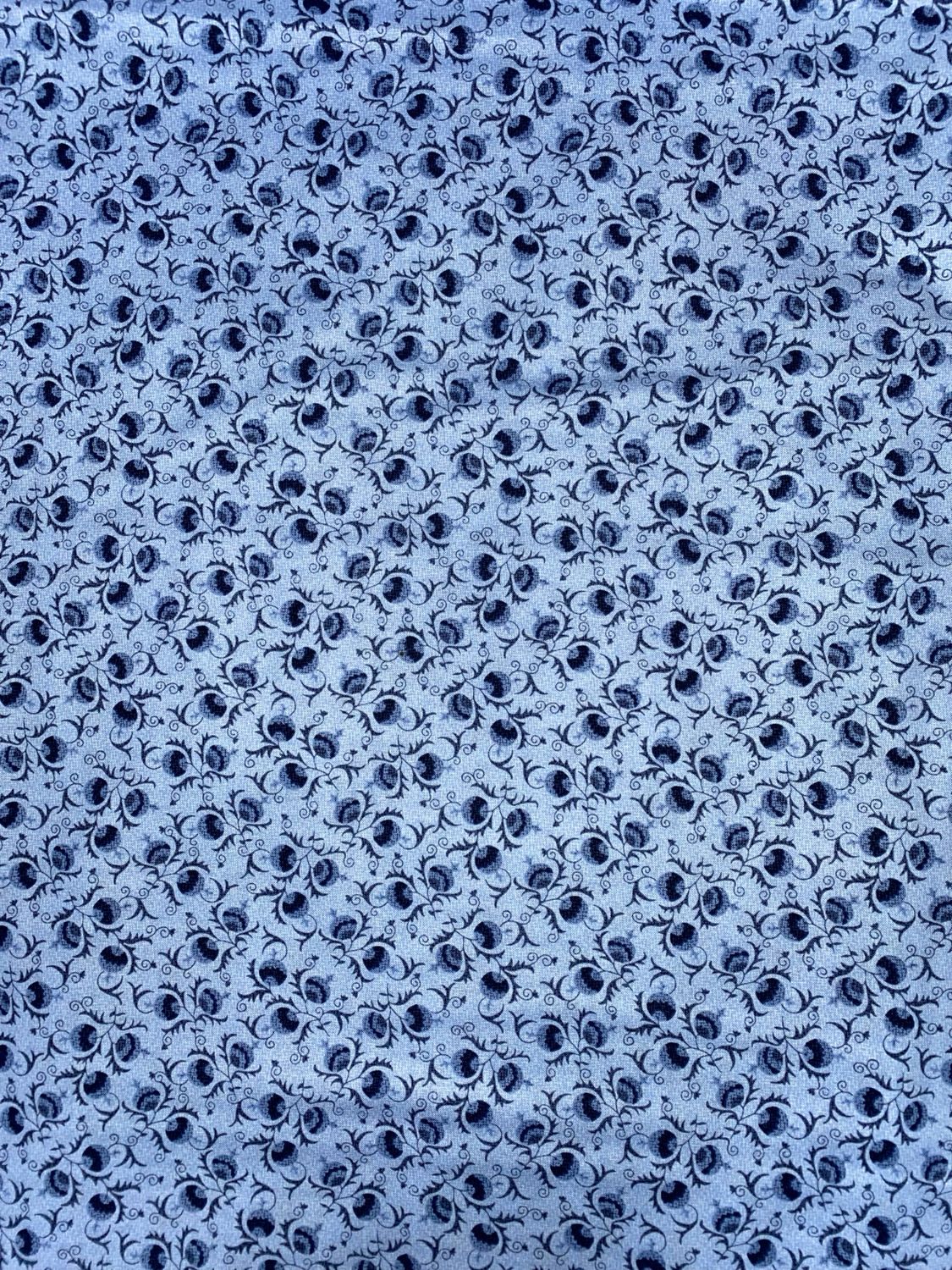 Blank Quilting - Once In A Blue Mood - 9736 - 75 - Buds - Med Blue - R1