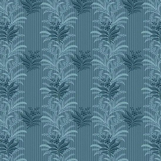 Andover Fabrics - Edyta Sitar - Bluebird - 9838/B - Frost - Midnight - R1