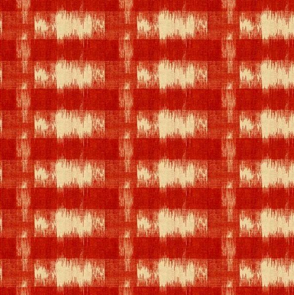 Andover - Renee Nanneman - Belle Rose - 9722/R - Ikat Plaid - Red - R1