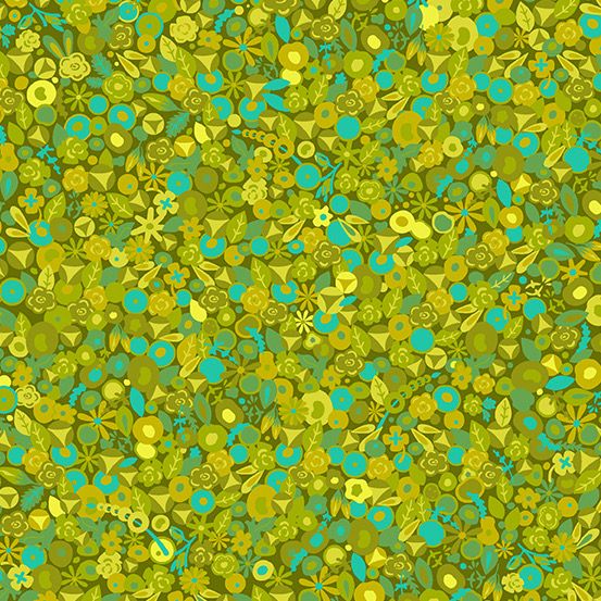 Andover - Alison Glass - Sun Print - 8902-G - Tuesday - Moss - W12.3
