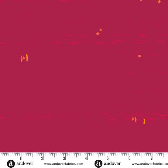 Andover - Alison Glass - Sun Print - Textures - 1284-R - Canvas - Crimson - W12.4