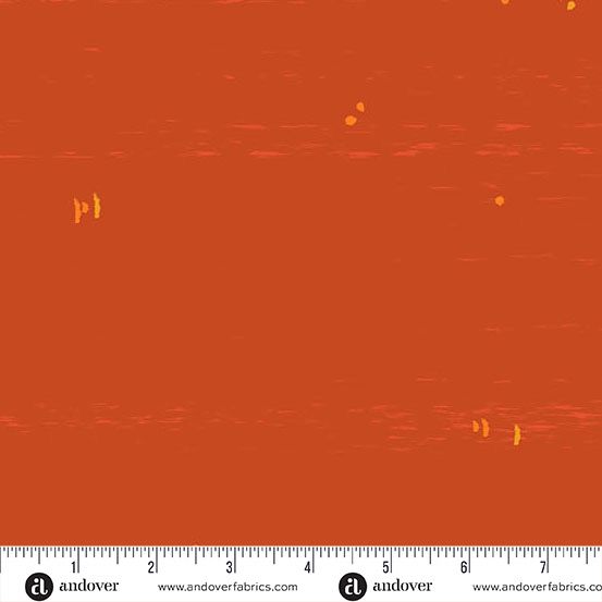 Andover - Alison Glass - Sun Print - Textures - 1284-O - Canvas - Flame - W12.4