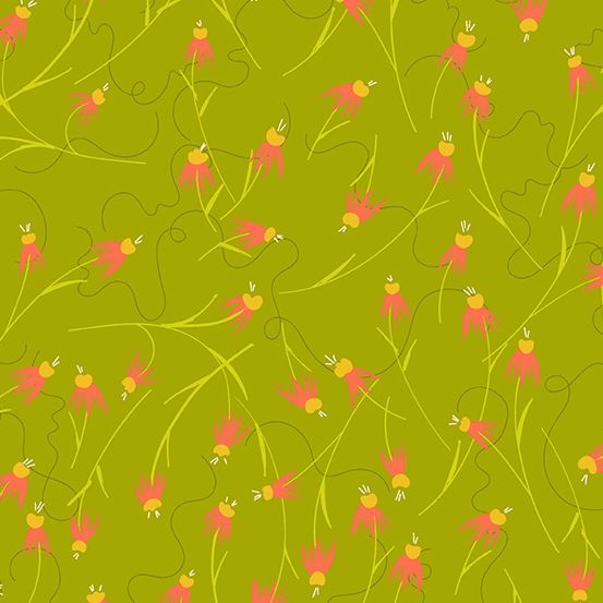 Andover - Alison Glass - Wildflowers - 671-G - Field - Coneflower - W13.5