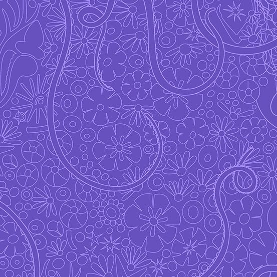 Andover - Alison Glass - Sun Print - Luminance - 8634-P - Depths - Grape - W14.3