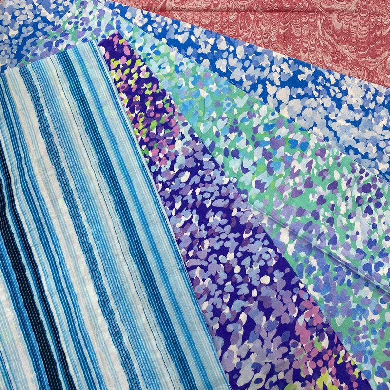 Craft Cotton Company - FQs - Fabric 2 - 5 Fat Quarters Pastel Blender 1 - W13.4