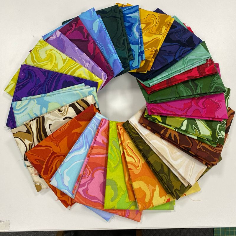 Andover - Eye Candy Quilts - Nebula - 10” by WoF Strips Of Entire 24 Fabric Collection - W14.4
