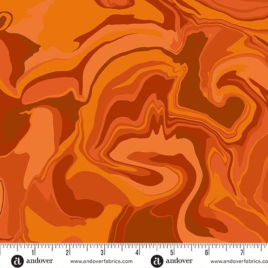 Andover - Eye Candy Quilts - Nebula - 1506-O - Carrot - W14.4