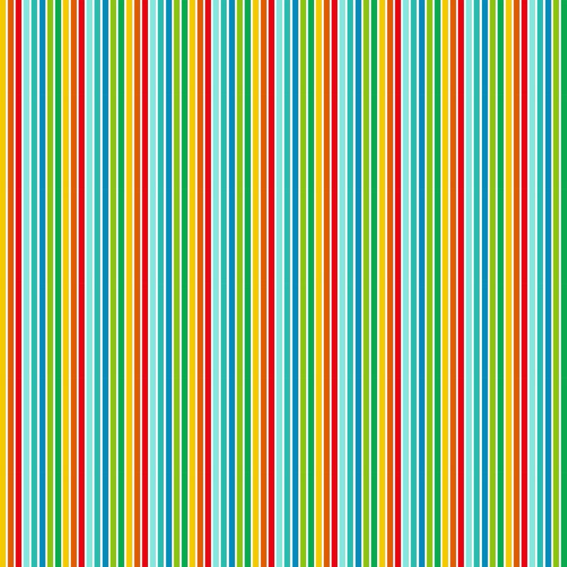 Makower - Furry Friends - 2544 - G - Stripe - R1