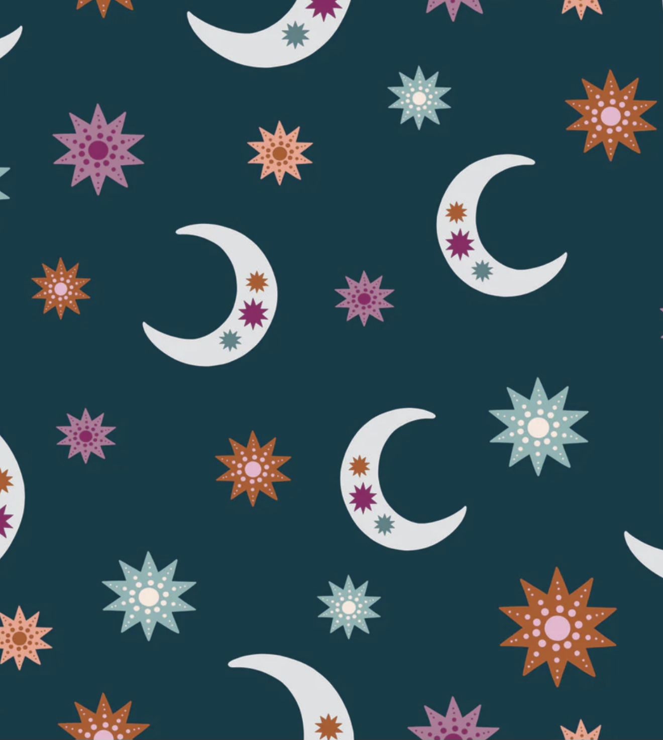 Dashwood - Night &amp; Day - Amy Williamson - FLUT2023-01 - Moon And Stars On Navy - W00.2