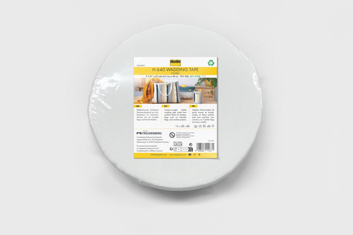 Vlieseline H640 Wadding Tape - 2&1/4” Wide By 27 Yards - Sold By The Roll