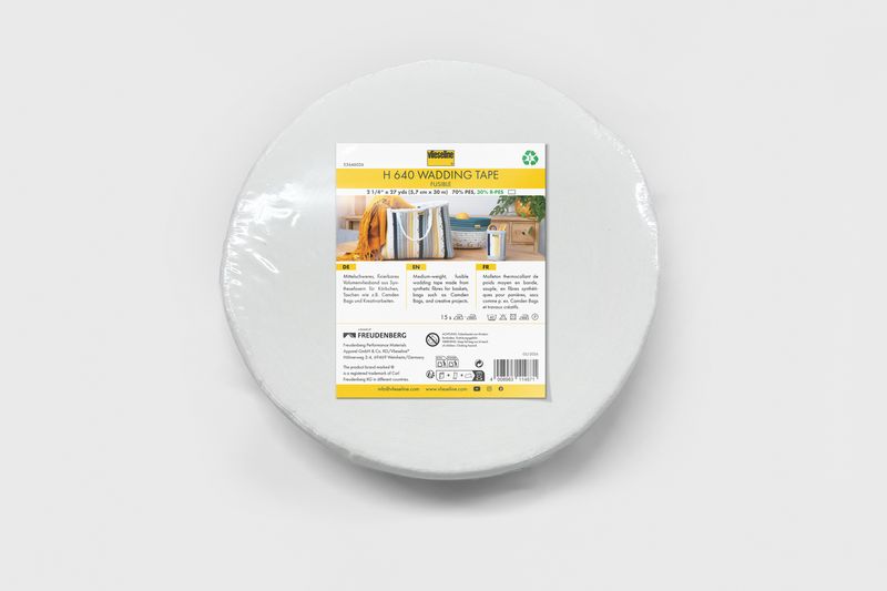 Vlieseline H640 Wadding Tape - 2&1/4” Wide By 27 Yards - Sold By The Roll