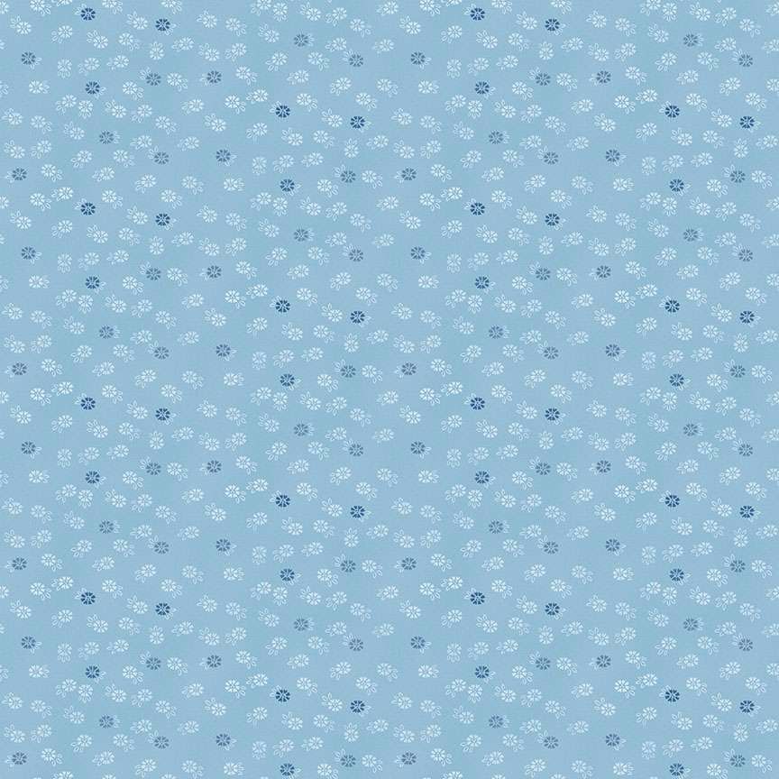 Makower - Tranquility - 2413-B - Floret - Blue - W07.5