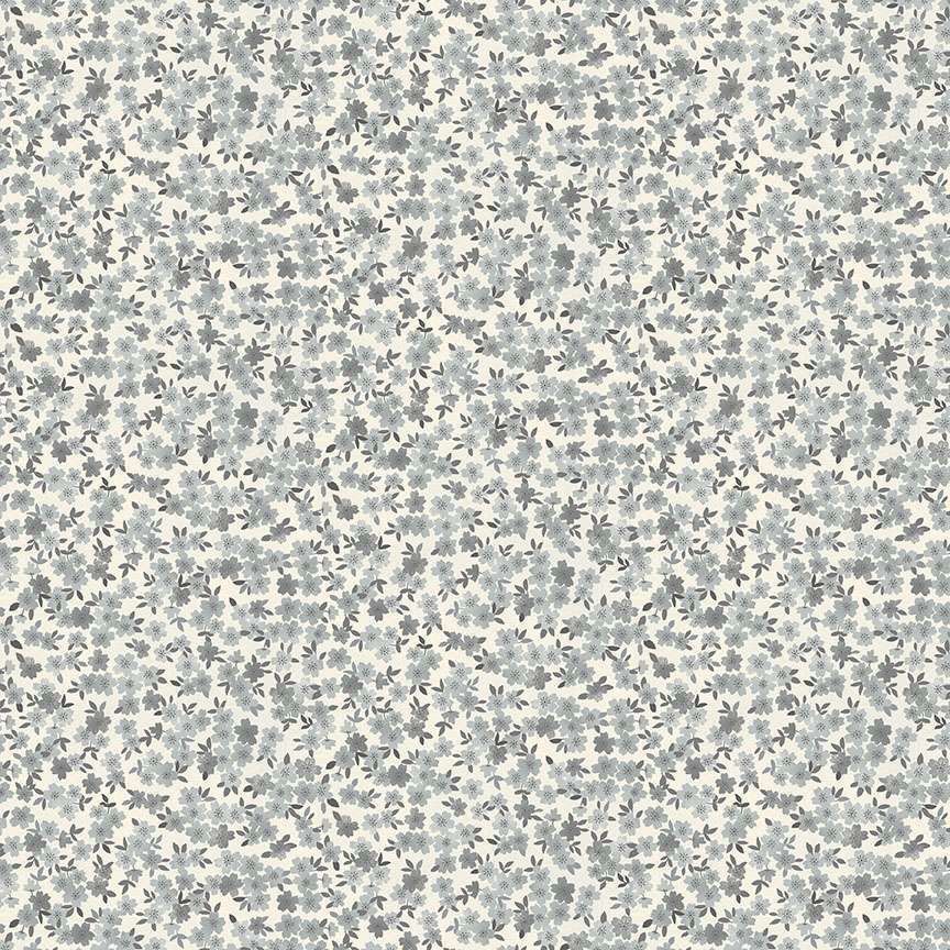 Makower - Tranquility - 2412-S - Blossom - Grey - W07.5