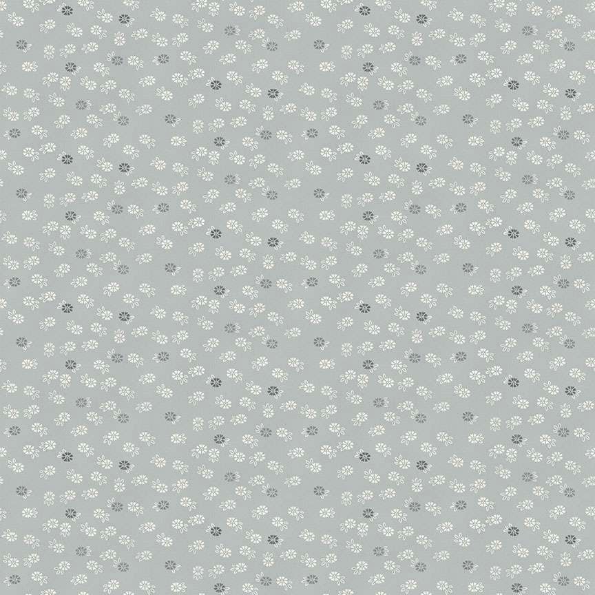 Makower - Tranquility - 2413-S - Floret - Grey - W07.5