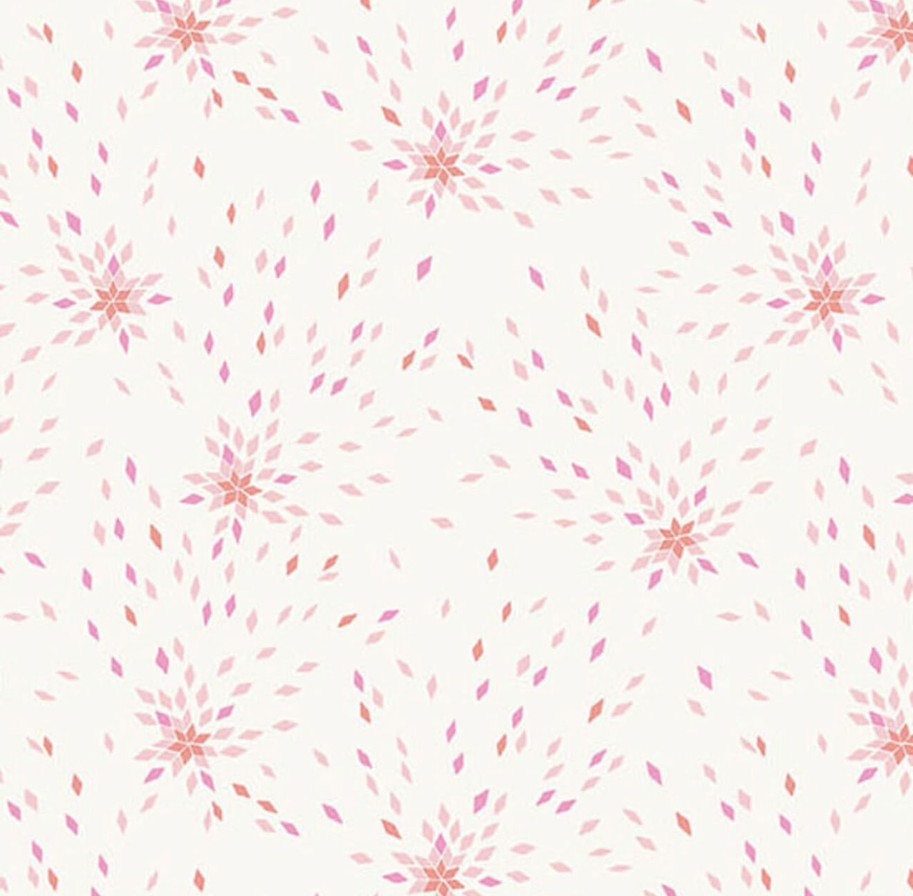 Makower - Stephanie Organes - Memories Unfolded - 1431-LE - Dandelion - Soft Pink - 25cm By WoF - R1