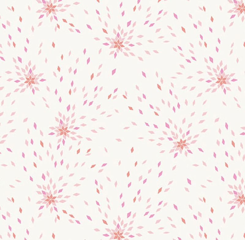 Makower - Stephanie Organes - Memories Unfolded - 1431-LE - Dandelion - Soft Pink - 25cm By WoF - R1