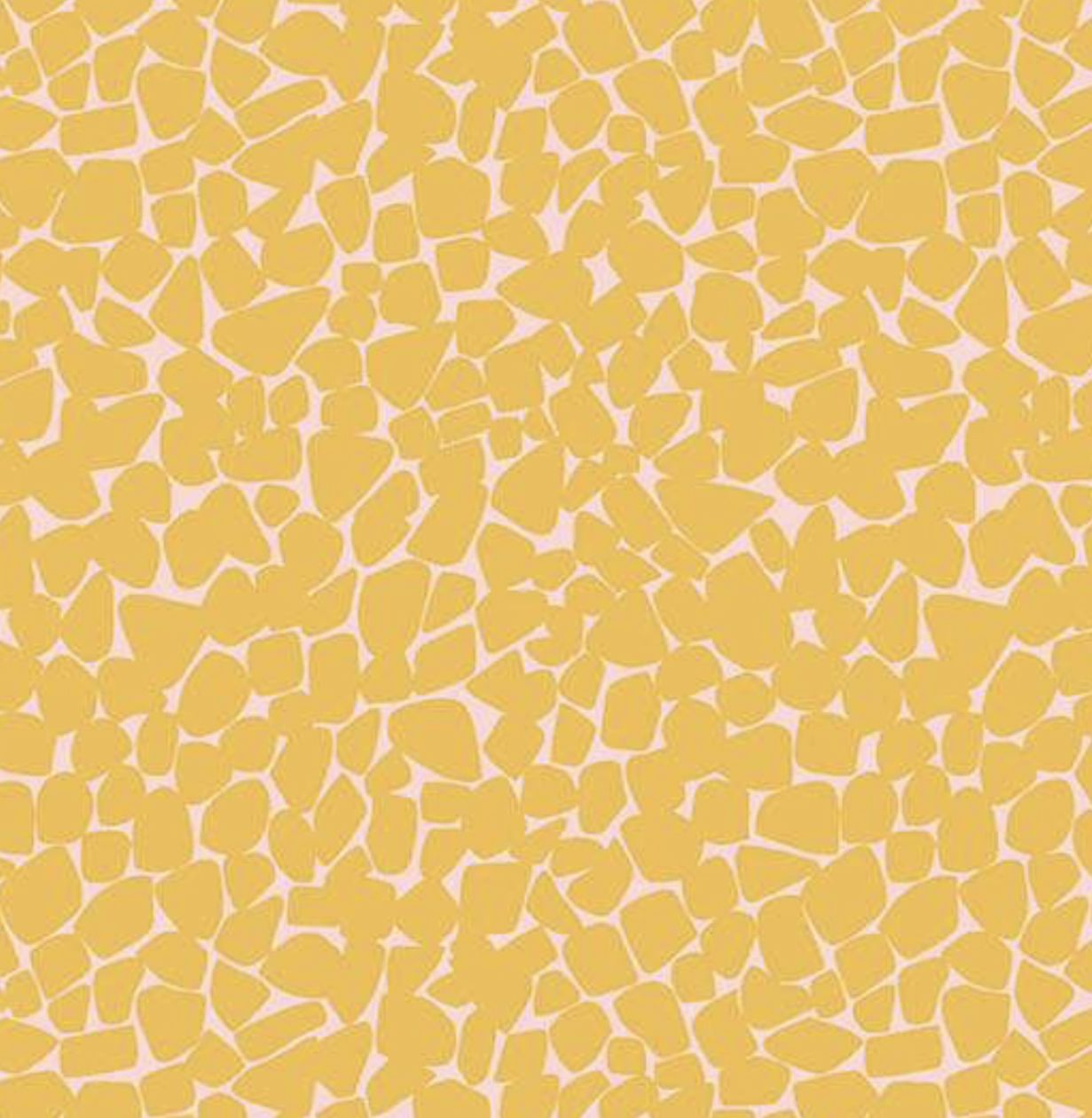 Makower - Stephanie Organes - Memories Unfolded - 1432-Y - Plymouth - Mustard On Pink - 25cm By WoF - R1