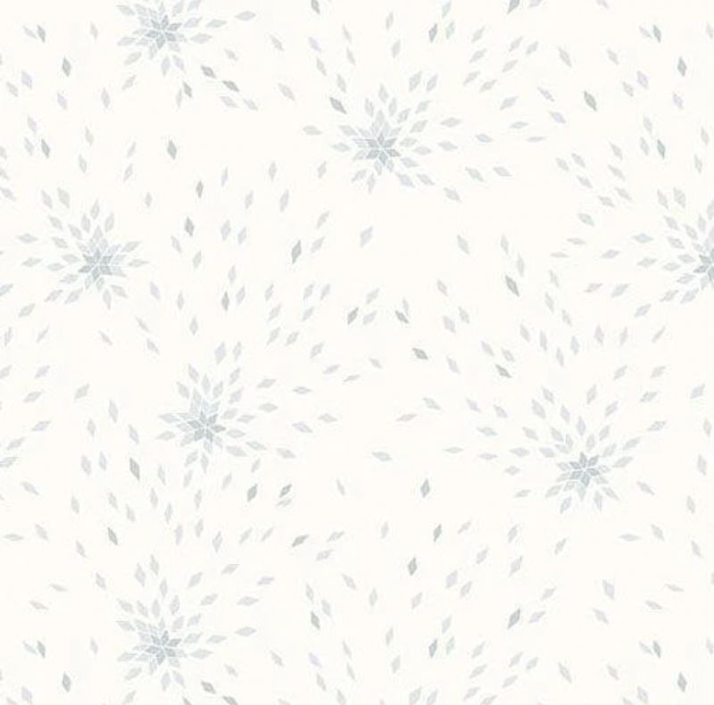 Makower - Stephanie Organes - Memories Unfolded - 1431-LT - Dandelion - Grey - 25cm By WoF - R1