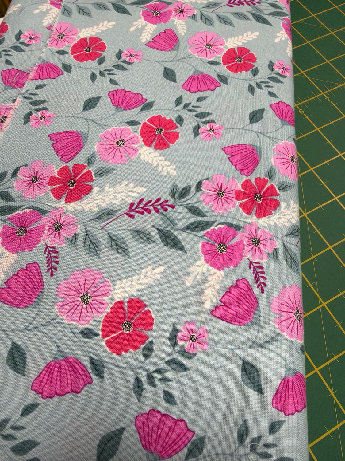 Makower - Stephanie Organes - Memories Unfolded - 1426-T - Martha’s Vineyard - Teal - 25cm By WoF - R1