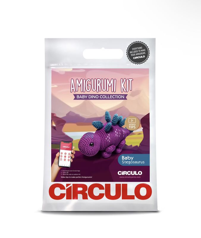 Circulo - Amagarumi - Baby Stegosaurus - Crochet Kit