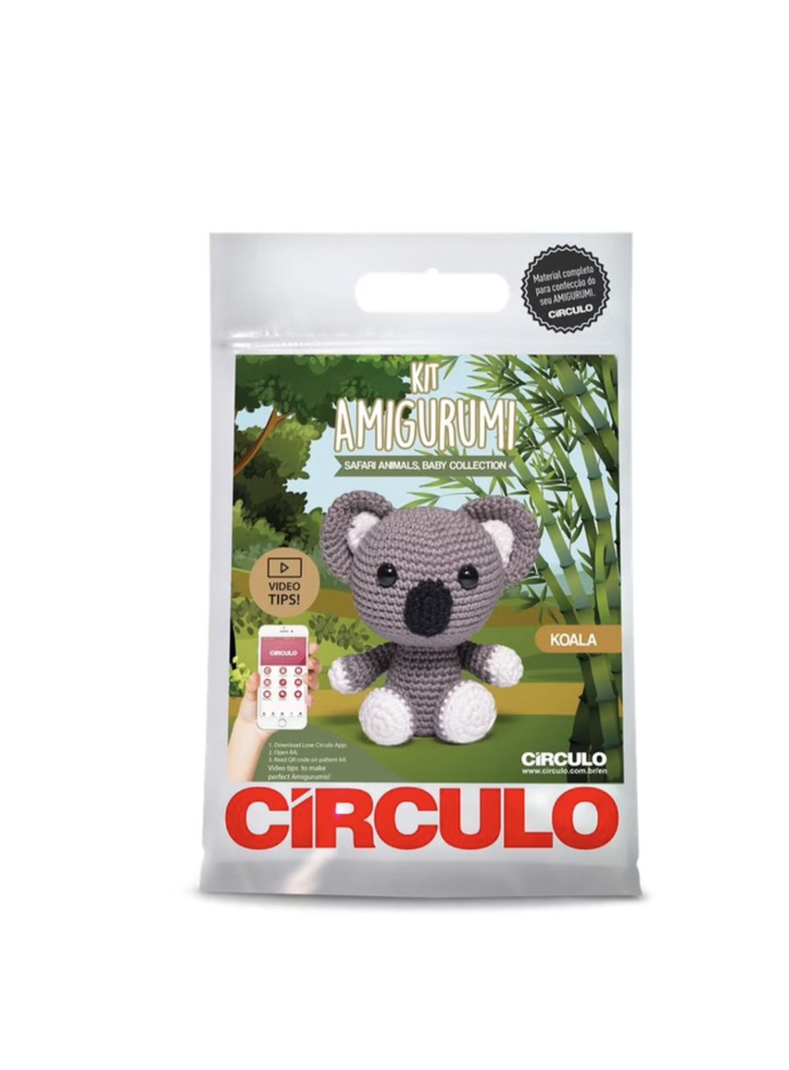 Circulo - Amagarumi - Safari Baby Animals - Koala - Crochet Kit