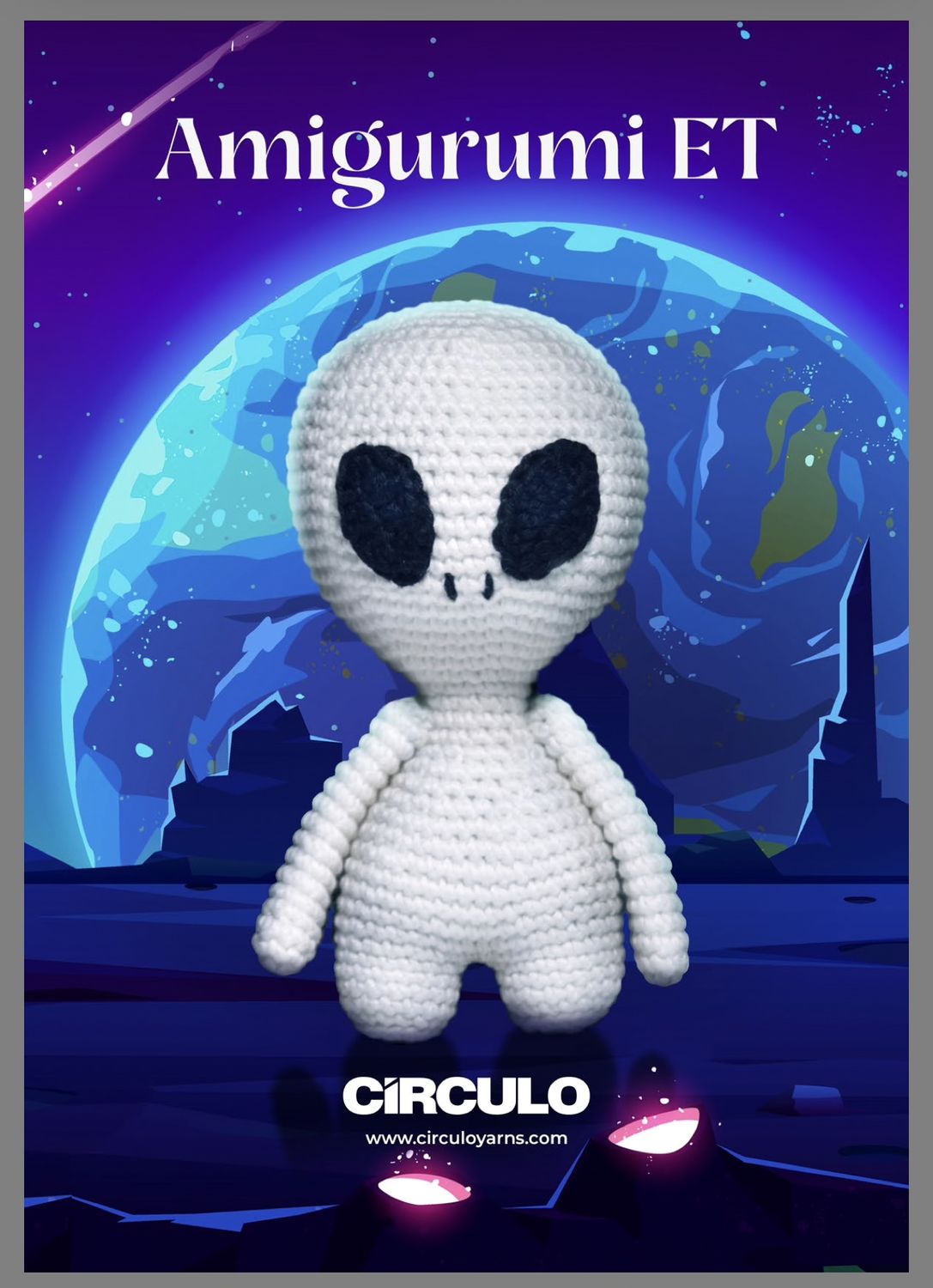 Circulo - Amagarumi - E.T. - ET Glow In The Dark - Crochet Kit