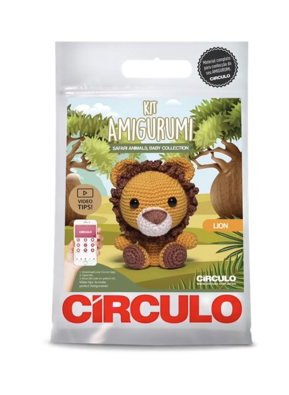 Circulo - Amagarumi - Safari Baby Animals - Lion - Crochet Kit