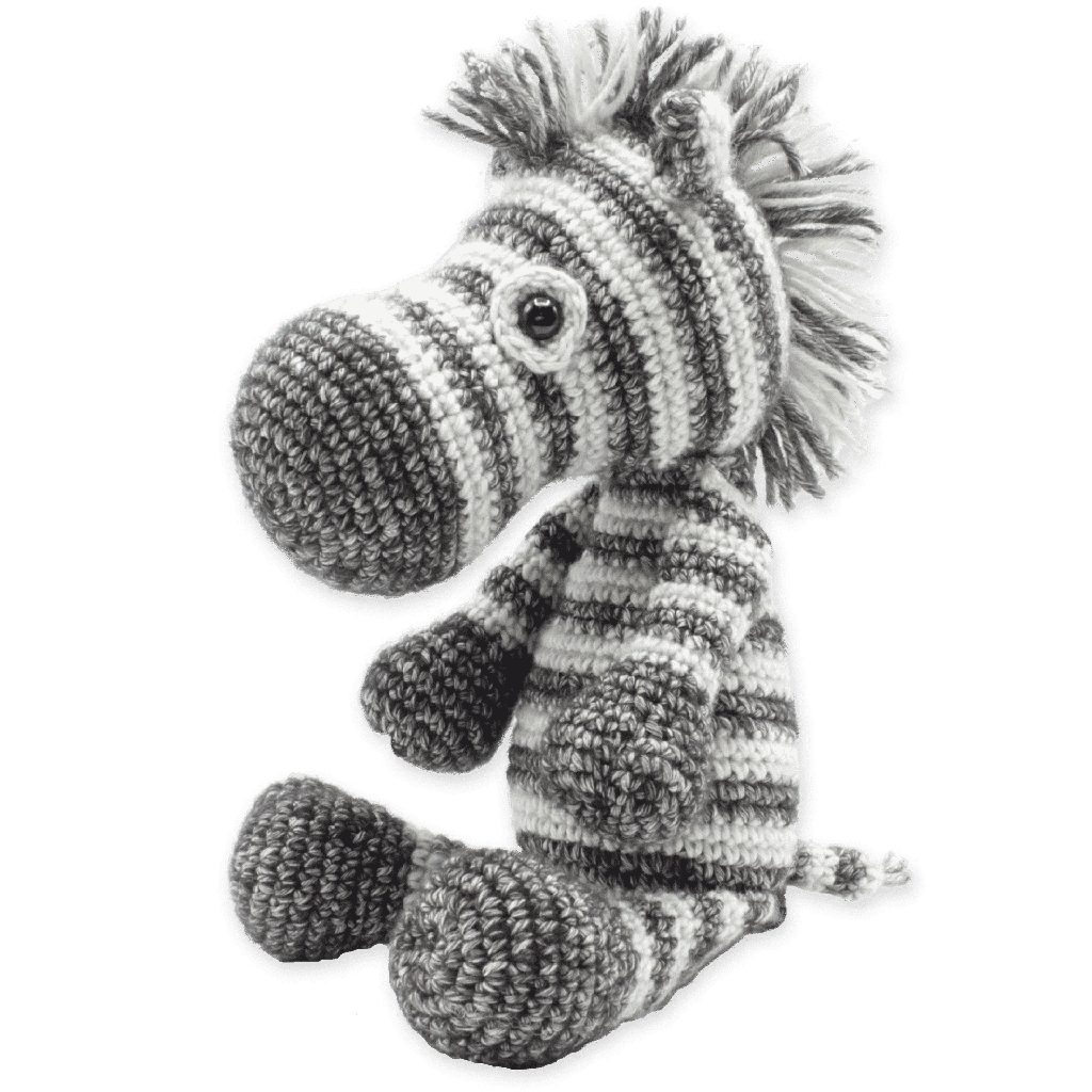 Amagarumi - Hardicraft - Scheepjes Yarn Kit - Dirk Zebra - Crochet Kit Amagarumi - Hardicraft - Scheepjes Yarn Kit - Dirk Zebra - Crochet Kit
